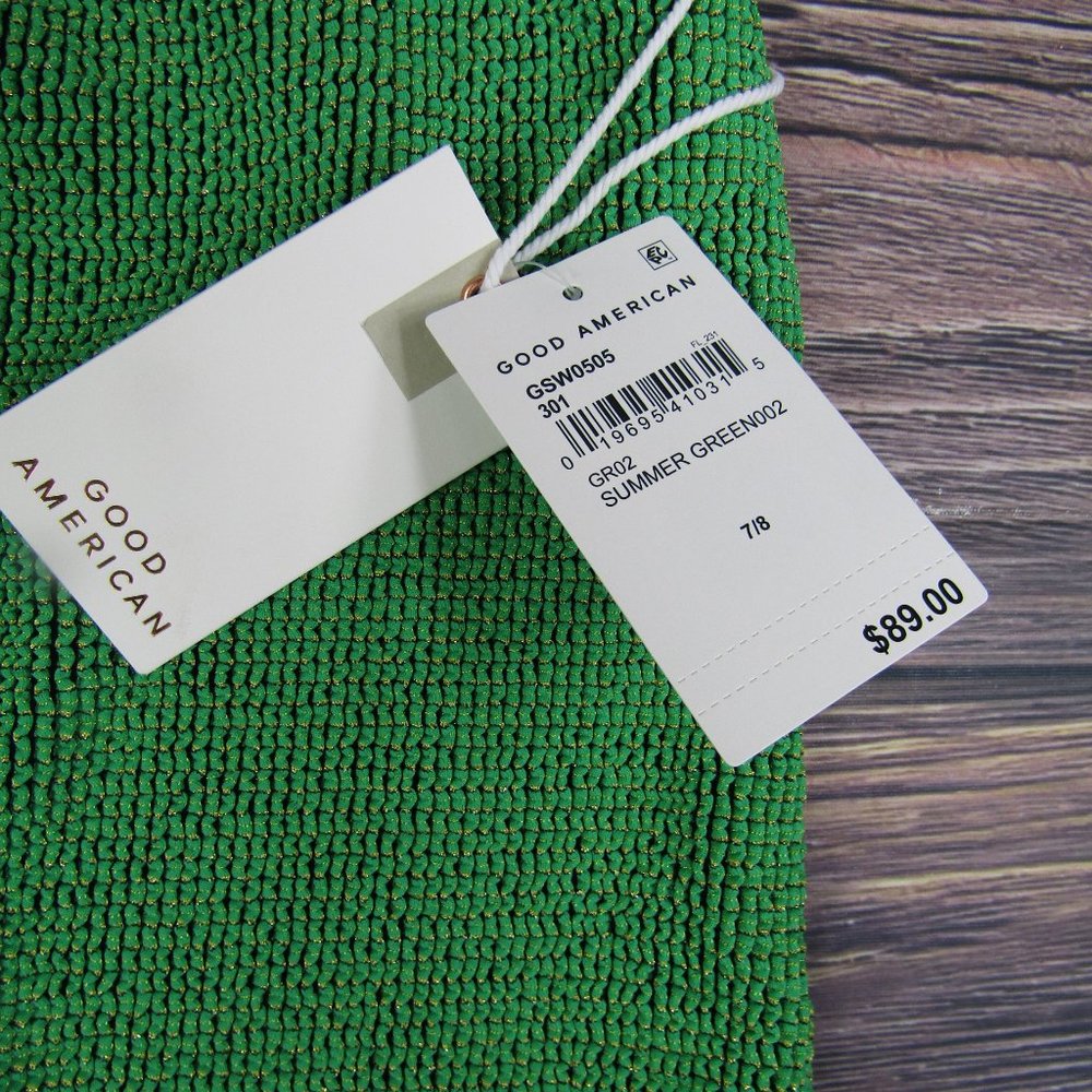 Good American NEW Always Fits Sculpt One Piece Swimsuit Green 4XL/5XL - Picture 4 of 10